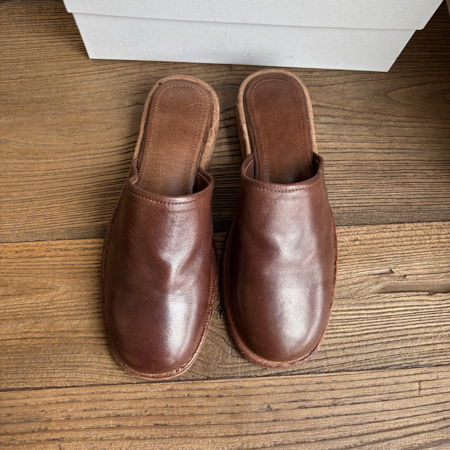 经典有品.有质感.里外进口马皮.包头女拖鞋 35-39#