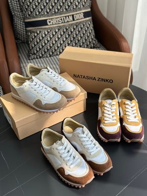 natasha zinko撞色女运动休闲慢跑鞋复古系带阿甘德训鞋 自主正品