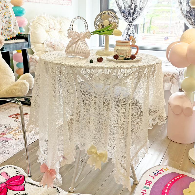 蕾丝花边桌布惠吉美梦蝴蝶结