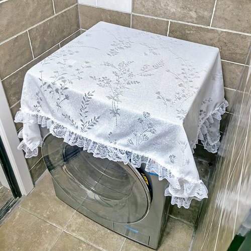 小清新布艺花朵装饰波轮洗衣机盖布电脑音响挡灰尘布书仪器防尘布