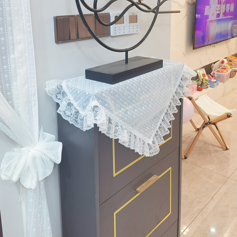 荷叶边鞋柜盖巾防尘罩