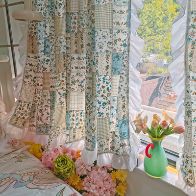 纯棉全棉格子印花美式乡村