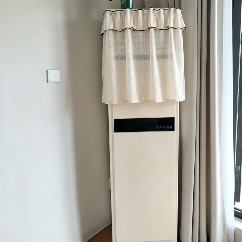 刺绣棉麻立式柜机空调冷气挡风帘出风口遮风罩坐月子防直吹神器