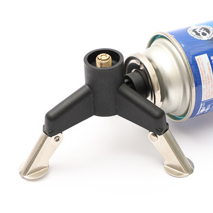 户外野营炉具转换头炉头转换器长气罐接炉头支架铜芯带自锁功能