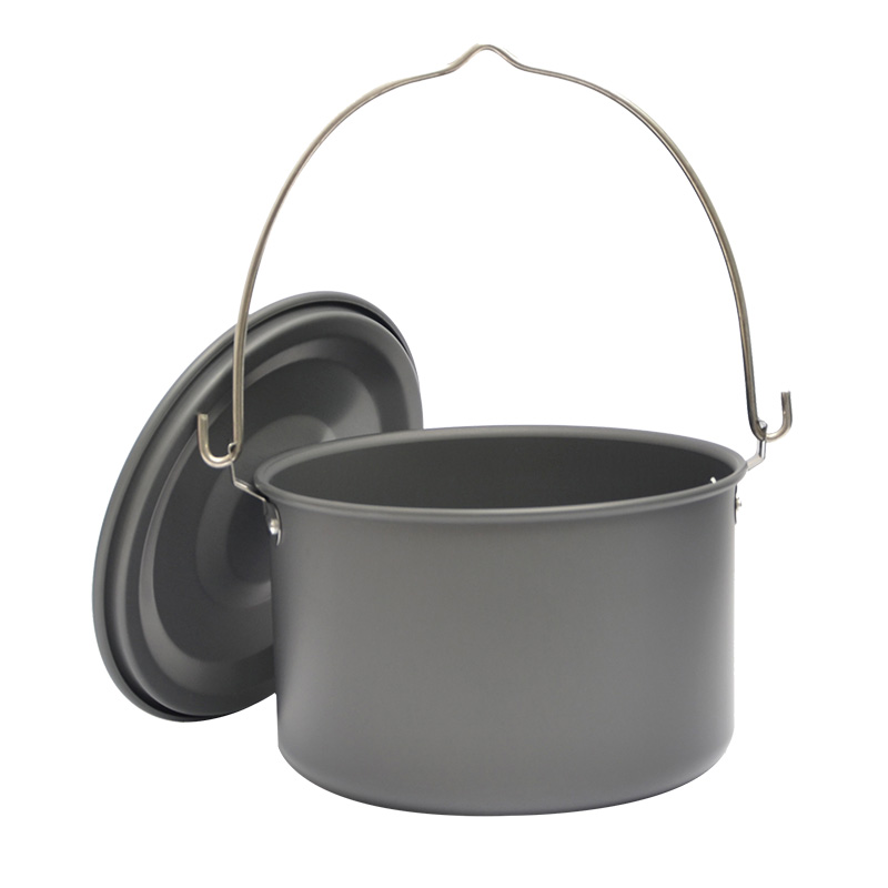 户外野餐单锅铝野营军篝火野炊