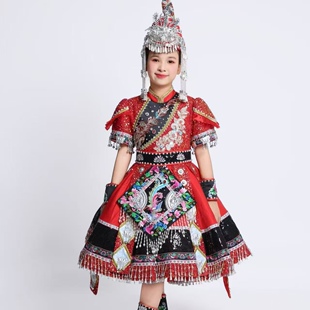 儿童演出服女出租快乐阳光彝族阿细阿诺畲族阿妹的的花斗笠摩梭族
