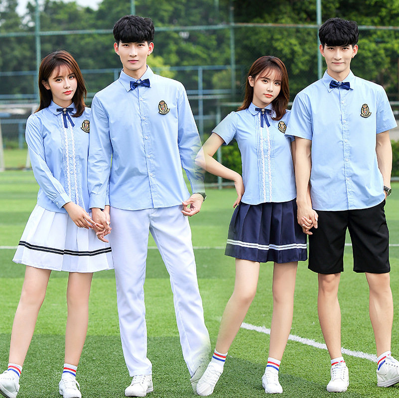 高中学生校服套装学院风韩国秋季班服情侣装校园服装女合唱演出服