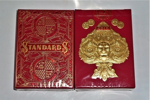 收藏 美國原裝進口 標準尊貴 紅色 撲克牌 STANDARDS