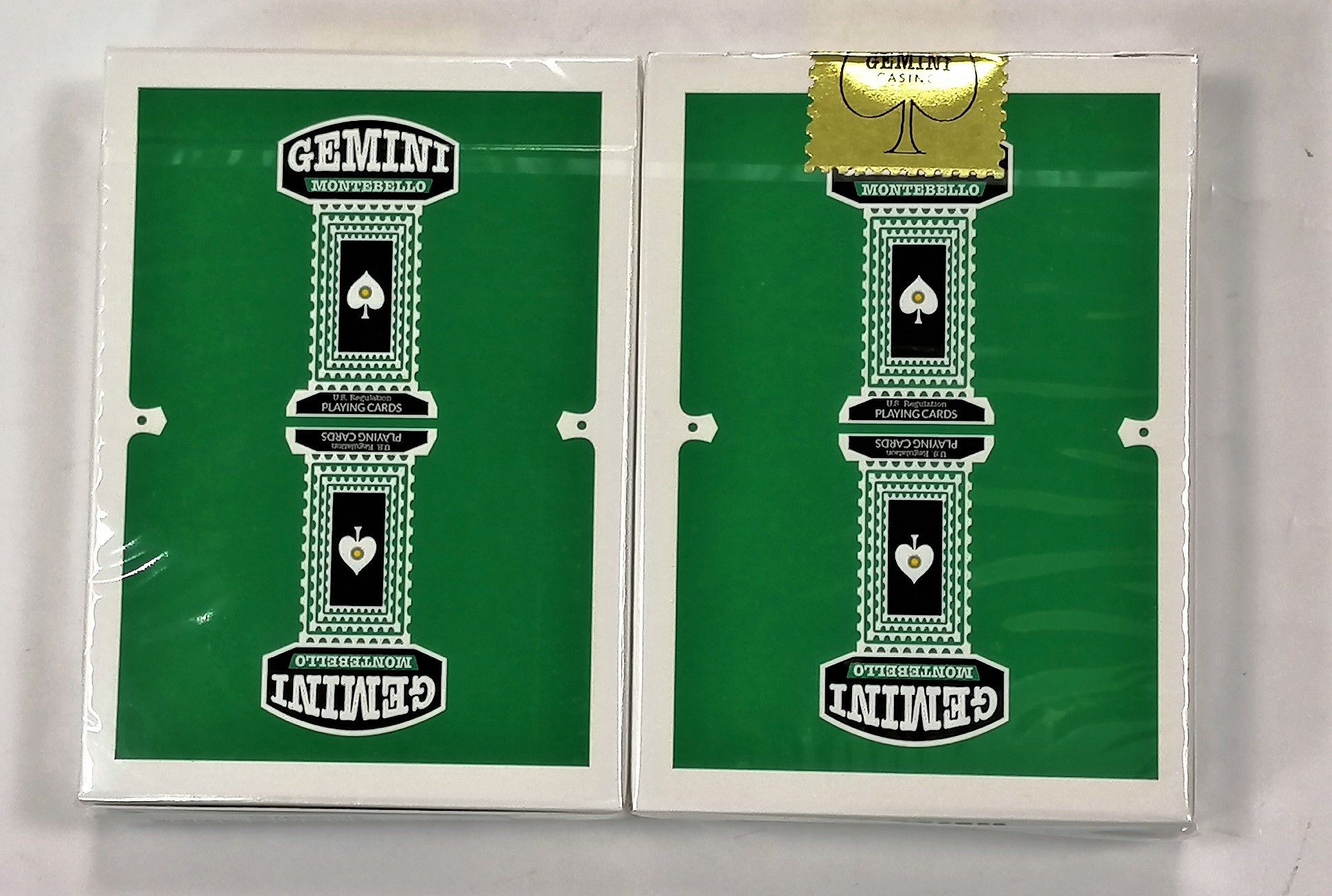 美國進口 Gemini Casino MONTEBELLO Emerald 双子座 花切 撲克牌