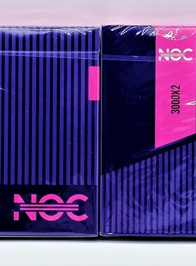 美國原裝進口 NOC3000X2 NOC 紫 未来 科幻概念 花切收藏 撲克牌