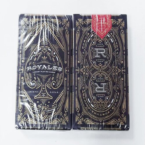 美國原裝進口 Royales 黑 classic Luxury 皇家 花切 撲克牌