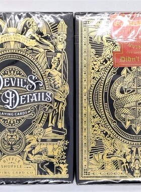美國原裝進口 Devil's in the Details 金 魔鬼細節 收藏撲克牌