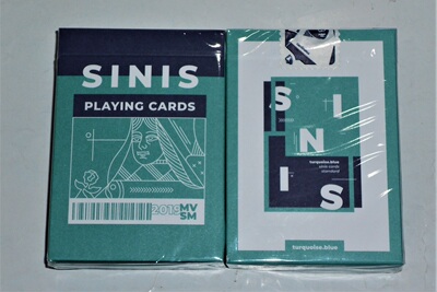 美國原裝進口 Sinis (Turquoise) Playing Cards 收藏撲克牌