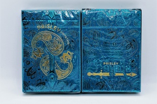 美國原裝進口 Paisley Royals 佩斯利皇家 藍綠色 記號 撲克牌