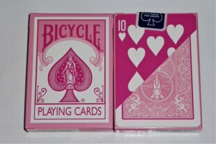 [絕版OHIO] 美國原裝進口 BICYCLE 808 粉紅 撲克牌 老版藍標