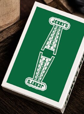 美國進口 Jerry's Nugget Felt Green 标记号牌限量 天梯扑克牌