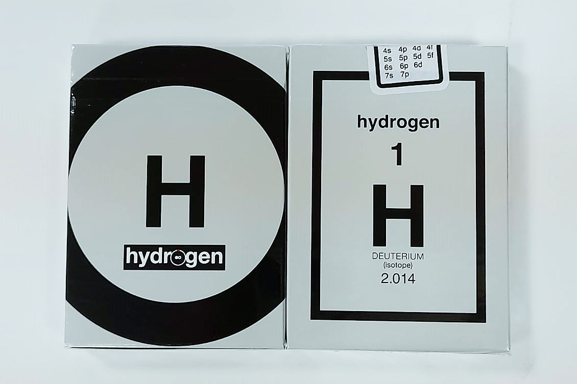 美國原裝進口 Elemental Hydrogen V2 氫氣 元素花切收藏 撲克牌图片