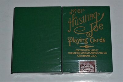 美國原裝進口 Hustling Joe No.61复古复刻 綠色 花切收藏 撲克牌