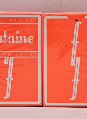 美國原裝進口 Fontaine: Safety 方丹 花切收藏 撲克牌