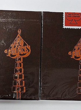美國原裝進口 ACE FULTON'S 富爾頓 10周年 TOBACCO BROWN 撲克牌