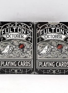 美國進口 Fulton's October TOMBSTONE GREY 萬聖節 花切 撲克牌