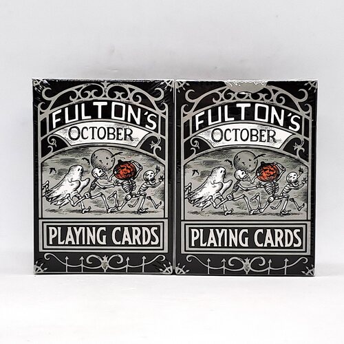 美國進口 Fulton's October TOMBSTONE GREY 萬聖節 花切 撲克牌