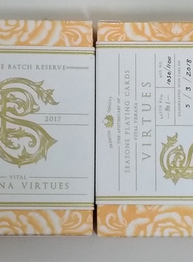 美國原裝進口 Seasons hand gilded virtues 紅色 藥劑師 撲克牌