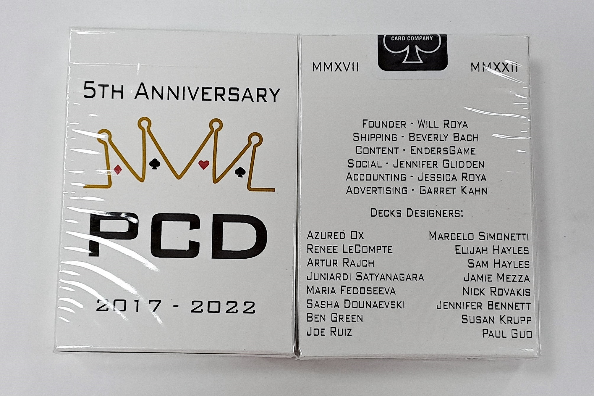 美國進口 5th Anniversary of PlayingCardDecks 收藏 撲克牌