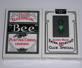 美國原裝進口 Bee Black Acorn 1902 Back 橡果黑色背蜜蜂撲克牌