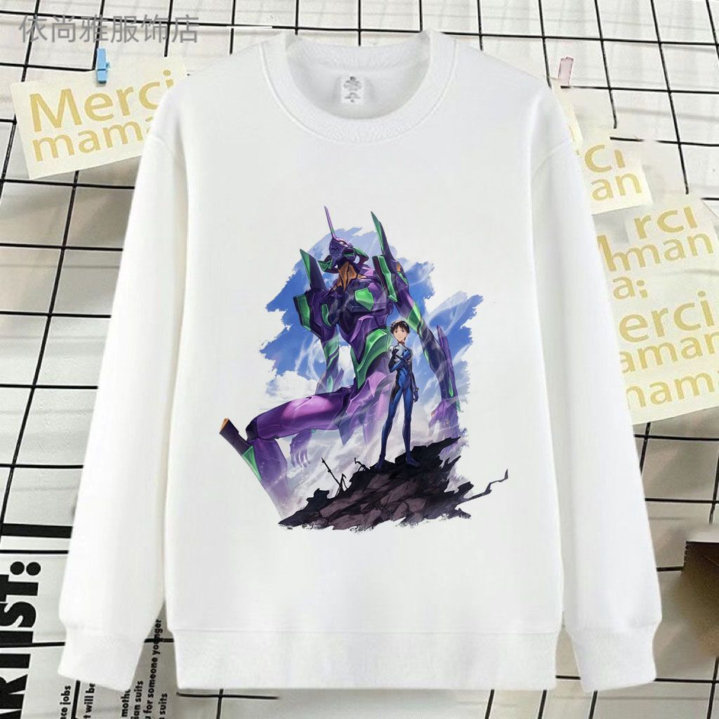 新世纪福音战士EVA联动碧蓝幻想周边二次元动漫加绒卫衣男女学生