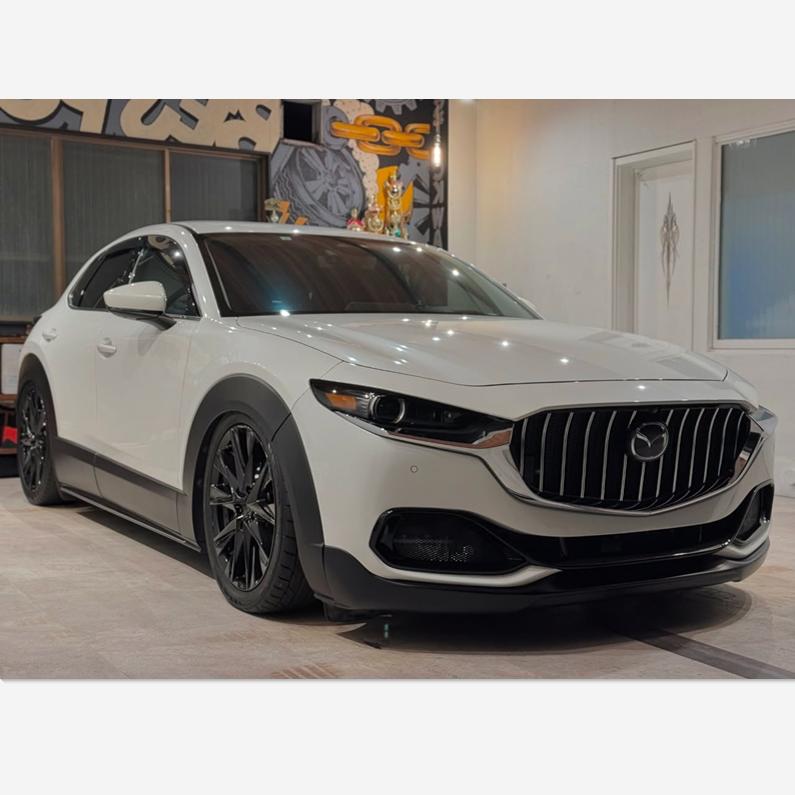 日本制马自达 CX-30 DM-06 CX5 CX8小包围 改装中网 瀑布竖款格栅