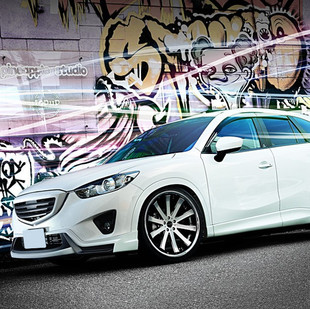 后唇 灯眉 MAZDA 小包围 改装 cx5 中网 Rojam 前唇 马自达