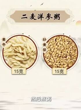 二麦洋参粥袋泡茶益胃生津 健脾消食理/气益/气养/阴健康之路推荐