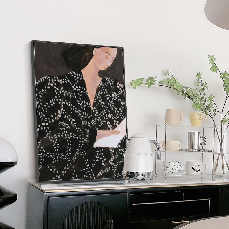 小众人物走廊尽头工作室装饰画