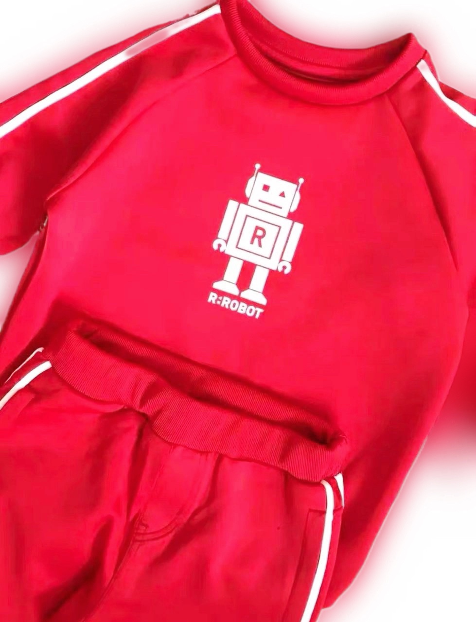 打折@带吊牌蓝狗robot春秋款韩版儿童装卫衣套装男童女童