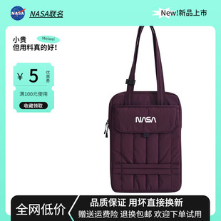 NASA潮牌小眾原創(chuàng)單肩包包多用途托特包簡(jiǎn)約ipad防護(hù)包手提電腦包