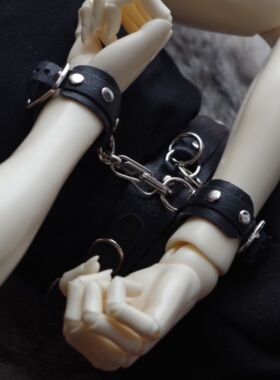 【手铐】BJD娃用真皮束缚sp道具拍照配饰定做三分叔ID75