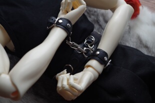 【手铐】BJD娃用真皮束缚sp道具拍照配饰定做三分叔ID75