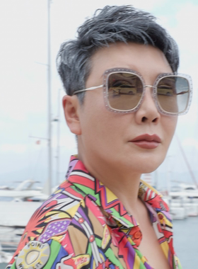 2024新款闪钻大框边时尚女款太阳眼镜时尚墨镜001