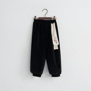 贝优可云泽冬季男童中国风长袖加厚汉服套装男宝宝古装裤子拜年服