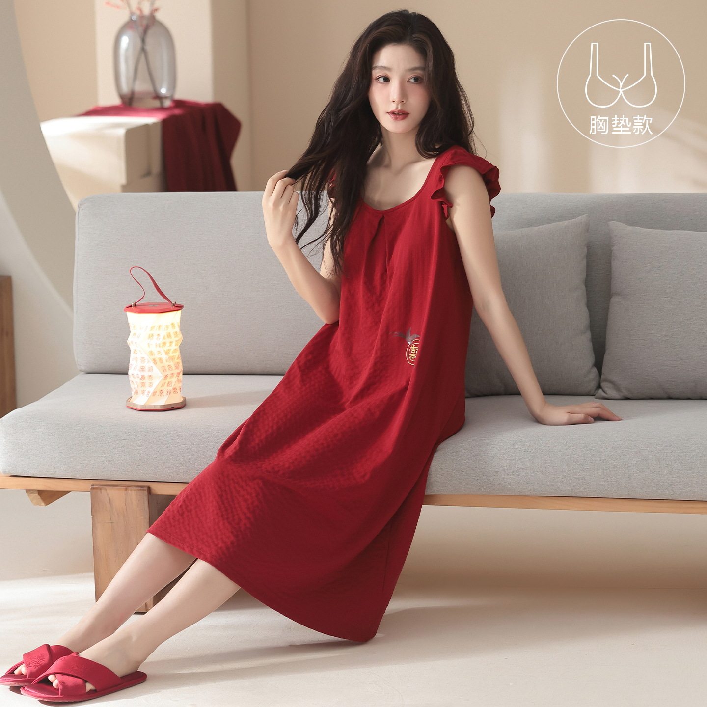 吊带睡裙女士中长款夏季薄款甜美