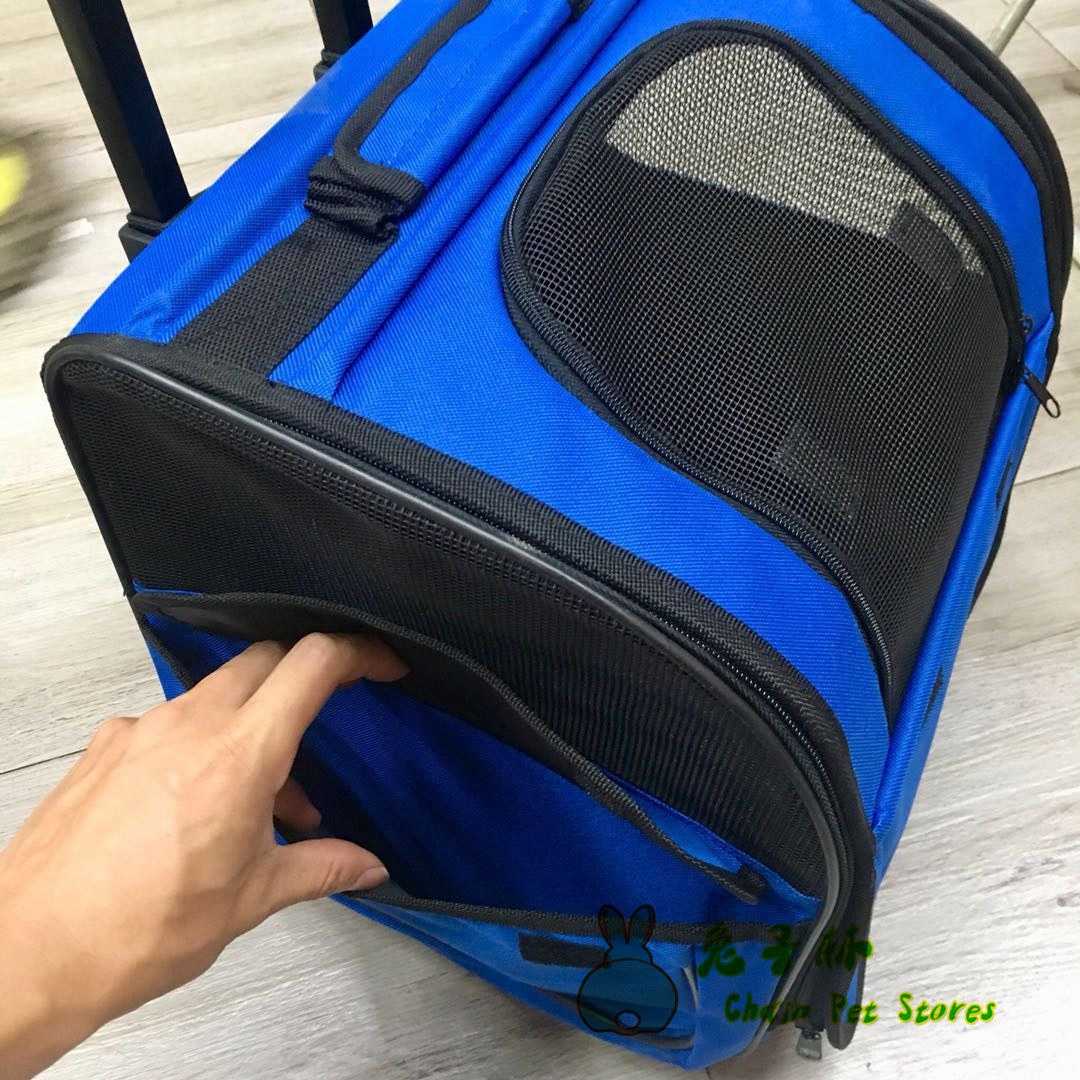 兔子林-玛雪儿拉杆式外带外出包雪貂兔兔都适用进口外带包