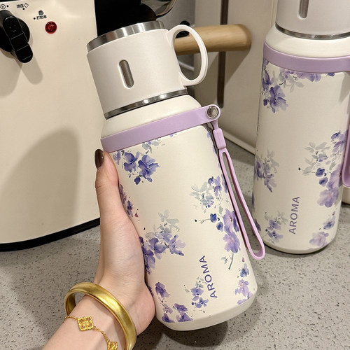316不锈钢带盖喝水杯保温杯便携
