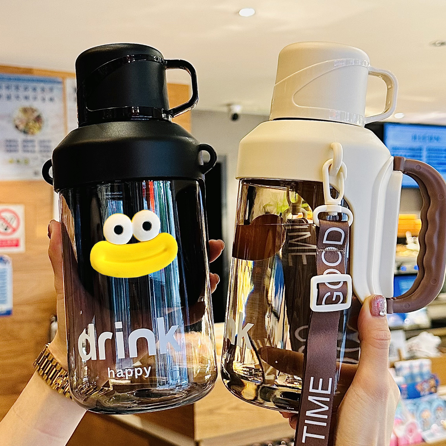 大容量塑料杯子耐高温泡茶杯
