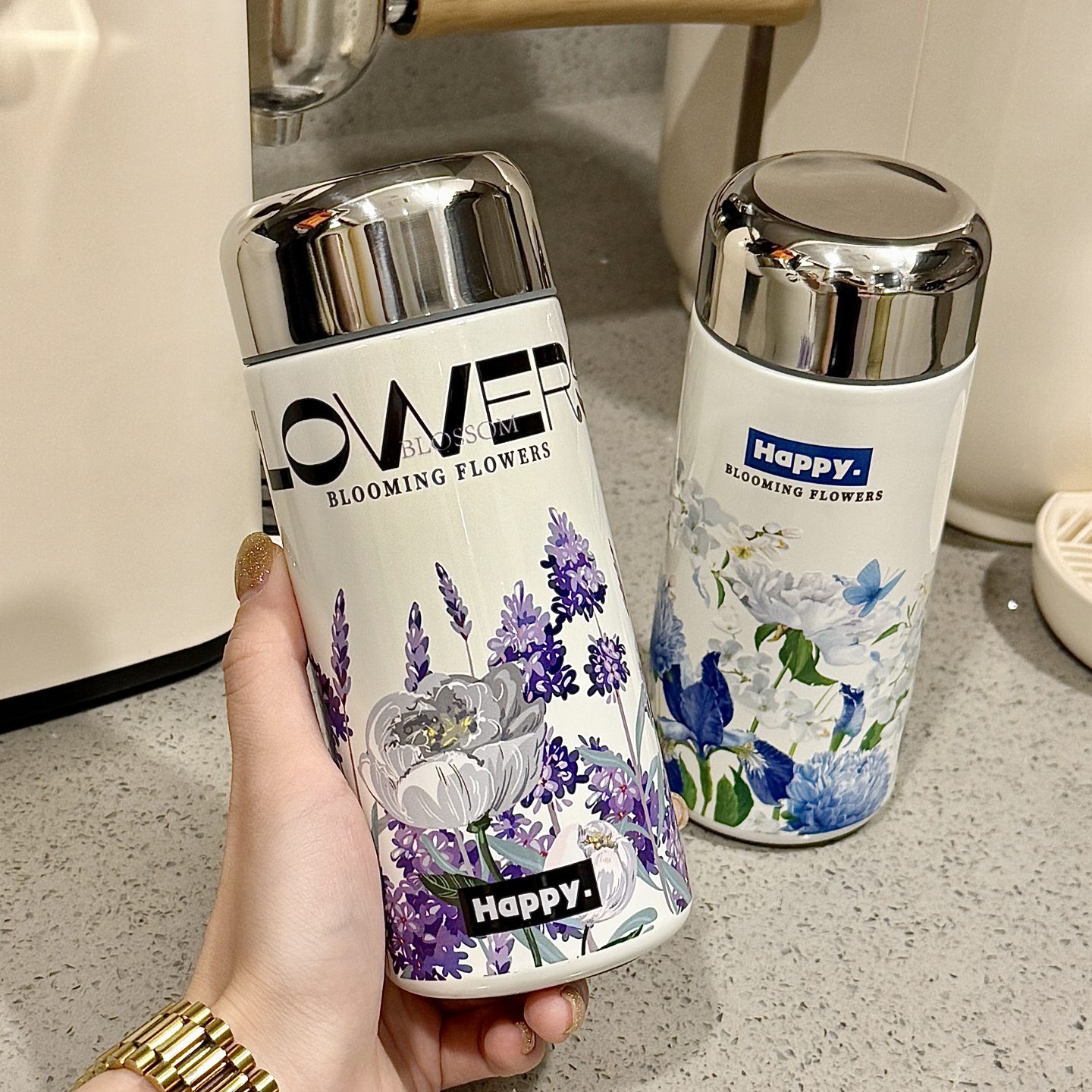 便携小巧ins风316不锈钢水杯