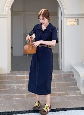 首发新款 夏季连衣裙配腰带2C153-2507-P155K238