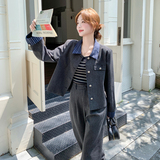 春装新款外套+裤子两件套套装2C153-8928-P175K288，女装套装/套裙，2C153