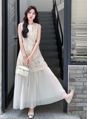 夏装新款 蕾丝拼接假两件连衣裙2C153-833-P155K238