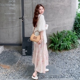 韩系甜美减龄套装裙女2025年新款超好看刺绣小衫碎花半身裙两件套，女装套装/套裙，2C153