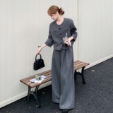 春装新款外套+裤子两件套装2C153-8927-P185K298，女装套装/套裙，2C153